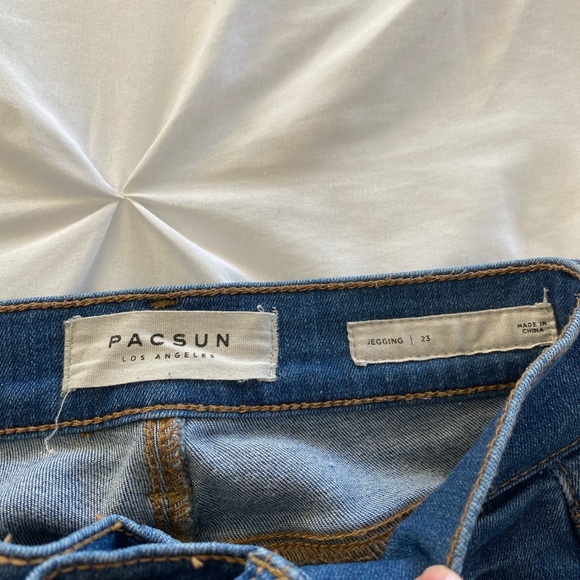 blue ripped skinny jeans from pacsun - Picture 4 of 4